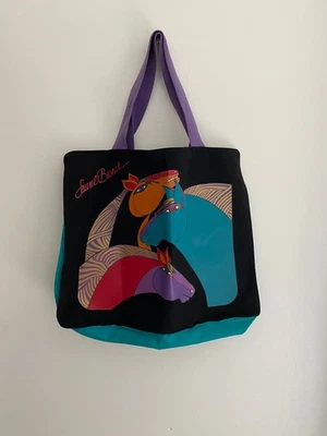 Vintage Laurel Burch Stallion Wild Horse Large Tote Bag - Image 1 of 4