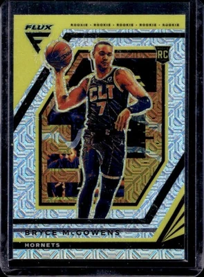 2022-23 Panini Flux Bryce McGowens RC Silver Mojo Rookie #210 Hornets - Image 1 of 2