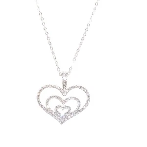 Collar Colgante Triple Corazón Cristal Pavimentado Colección Glamour Nolan Miller con Caja - Imagen 1 de 3