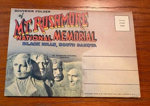 Vintage Souvenir Postkarten Ordner Mt Rushmore National Memorial Black Hills, SD - Bild 1 von 3