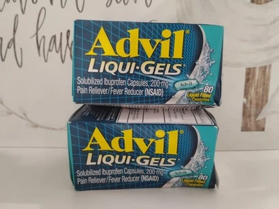 Advil Liqui Gels Pain Reliever 80 Liquid Filled Capsules (2 Pack) Exp 09/27 - Image 1 of 3