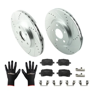 Front Brake Rotors+Brake Pads Kit for Saturn Aura 2007-2009 S-55093 P-1160 - Bild 1 von 12