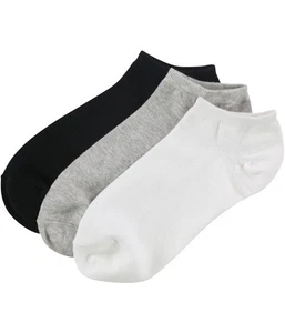 American Eagle Womens 3-Pack Solid Ankle Lightweight Socks, 1001, One Size - Picture 1 of 1
