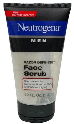 neutrogena men razor defense face scrub 4.2oz READ DESCRIPTION PLEASE - Image 1 of 3