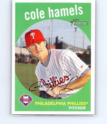 2008 Topps Heritage Cole Hamels #75 - Image 1 of 3