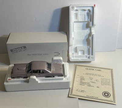 Danbury Mint 1965 Pontiac GTO Hardtop Coupe • Iris Mist /In Original Box & Title - Image 1 of 4