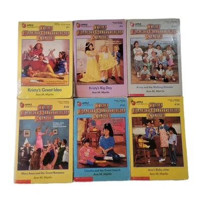 VTGThe Babysitters Club Lot 6 Books 1,6  20 30 33 36 Ann M Martin 90'S PB 1st Ed - Imagem 1 de 4