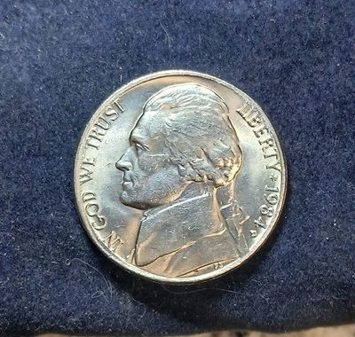 1984-P Jefferson Nickelin Absolutely Grate Shape With Full Stairs /steps Wow !! - Image 1 of 4