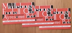 Middlesbrough 1964/65 Division 2 Auswahl Liga Programme aus Menü - Bild 1 von 4