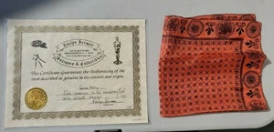 GENE KELLY AUTHENTISCHER SCHAL TASCHENTUCH MIT COA ROSLYN HERMAN HOLLYWOOD - Bild 1 von 8
