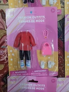 Nuevo Friends Forever Club Muñeca MODA Ropa Trajes Camisas Rojo - Imagen 1 de 7
