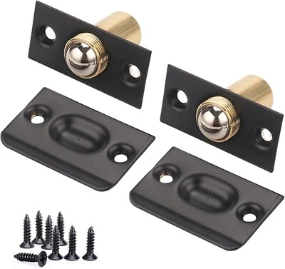 Roller Ball Door Catches 2 Pack - Adjustable Latches for Internal Doors, Hardwar - Image 1 of 4