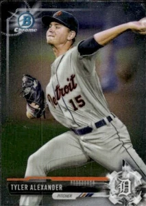 2017 Bowman #BCP48 Tyler Alexander Chrome Prospects Detroit Tigers béisbol - Imagen 1 de 2