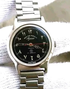 Vintage West End Sowar Prima K-3139 5375 Manual Winding Arabic Dial 17J Watch - Picture 1 of 20