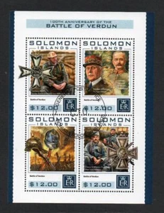 SOLOMON ISLS USADO 2016 Primera Guerra Mundial - 100 aniversario de la batalla de Verdún - Imagen 1 de 1