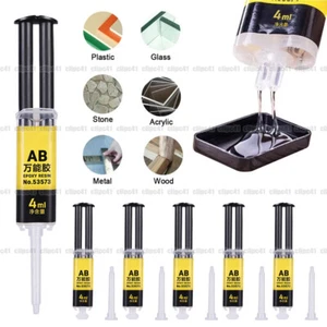 Lot Epoxy Resin AB Glue Super Strong Adhesive Repair for Glass Ceramics Plastic - Picture 1 of 15