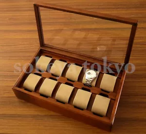 Toyooka Craft Wood Watch box 10 W 34 cm x D 20 cm x H 8.3 cm - Picture 1 of 7