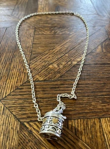 Boîte de prière collier/compartiment secret serrurier/cœurs et croix costume bijoux - Photo 1 sur 4