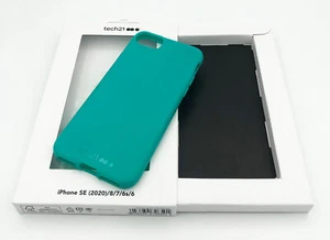 tech21 Anti-microbial Ultra Thin Case for iPhone SE 2022/2020/8/7/6s/6 Teal - Picture 1 of 8