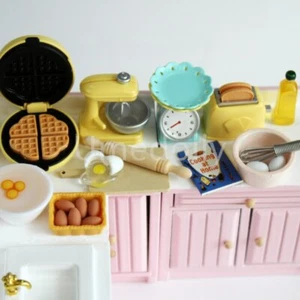 21PC Dollhouse Miniature 1/12 Kitchen Set Baking Cooking Furniture Accessories - Picture 1 of 12