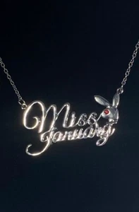 PLAYBOY MISS January w/BIRTH MONTH STONE Necklace jewelry - Picture 1 of 1