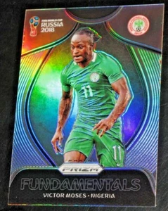 2018 Prizm World Cup Fundamentals Victor Moses SILVER Prizm Insert - Picture 1 of 2