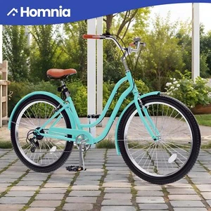 26" Beach City Cruiser Bicycle Bike Unisex Adult Single Speed Gear Mint Green - Picture 1 of 10