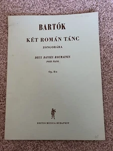 BARTOK Bêla Két Román Tánc Klavier Partitur Noten Editio Musica Budapest 1971 - Bild 1 von 5