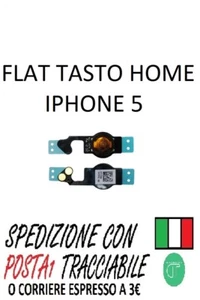 Plano Tecla Inicio Clave Central Con Biadhesivo Para IPHONE 5 - Picture 1 of 4
