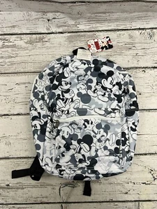 Disney Mickey Mouse All Over Character Print Ruz Adjustable School Backpack Bag - Picture 1 of 10