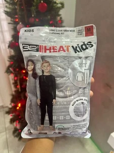 32 Degrees Heat Kids Thermal Set - Long Sleeve Shirt + Leggings, Size Medium - Picture 1 of 2