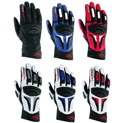 Sommer Sport Leder Gepolsterte Handschuhe Roller Motorrad Bikers Lederhandschuhe - Bild 1 von 2