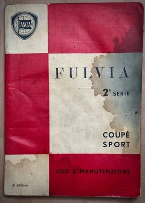LANCIA FULVIA 2°serie- Libretto originale Uso Manutenzione-2° Edizione-1971- - Immagine 1 di 3