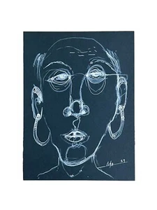 "Pintura al óleo original sobre papel arte cubano 8x6"" de LISA" - Imagen 1 de 1