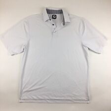 Footjoy FJ White Polo Shirt Mens Size (XL) Golf Apparel.