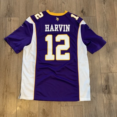 Vintage Minnesota Vikings Nike on field Percy Harvin purple Jersey size Large Cover