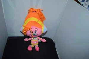 DreamWorks 14" Trolls DJ Suki Talking' Troll Orange Hair Stuffed Plush Toy LG1 - Picture 1 of 4
