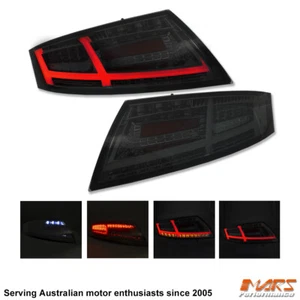 Smoked LED 3D Stripe Bar Dynamic Indicator Tail lights for AUDI TT 8J 06-14 - Bild 1 von 14