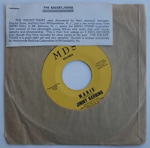 Rocket-Tones w/ Jimmy Barbino MEPRI STOMP Record 1962 Private Label Rock 45 RPM - Picture 1 of 1