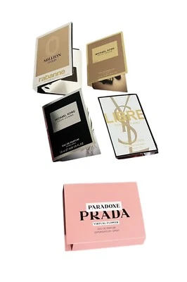 Perfume Sample Lot YSL Libre Prada Paradoxe Paco Rabonne J1 - Image 1 of 2