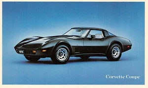 1979 Chevy Corvette Coupe  Vtg Dealer Advertising Postcard - Picture 1 of 2