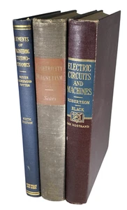 Konvolut 3 Vintage Hardcover 50er Jahre Ingenieurbücher THERMODYNAMIK MASCHINEN MAGNETE - Bild 1 von 19