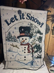 Let It Snow Wall Hanging Tapestry Decoration - Picture 1 of 8