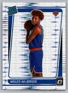 2021-22 Donruss Optic #174 Miles McBride Silver Pulsar Prizm Exclusive Knicks - Picture 1 of 2