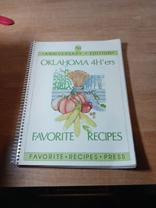 Oklahoma 4H'ers Favorite Recipes 75th Anniversary 1984 Spiral Paperback B1 - Picture 1 of 5