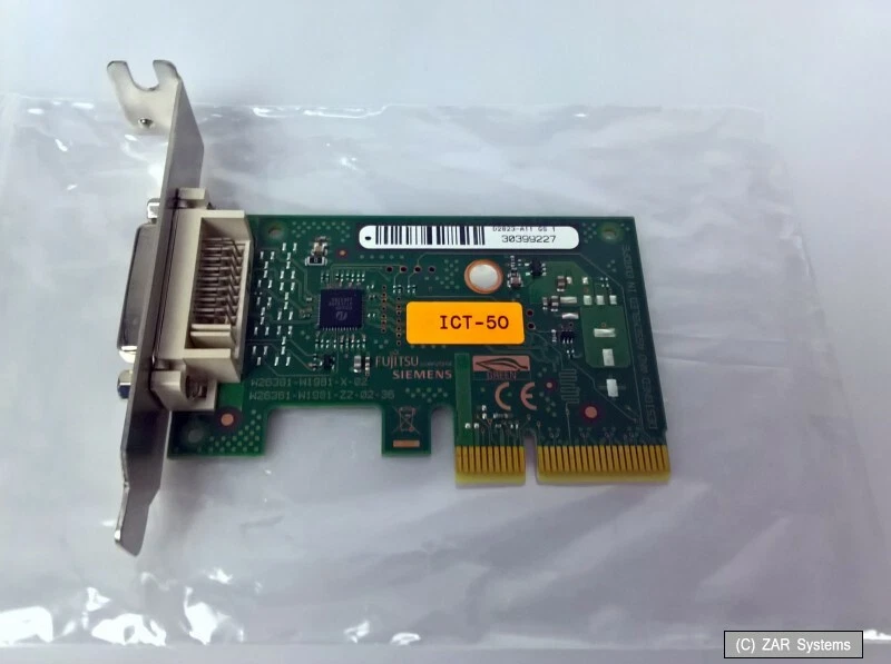 Fujitsu-Siemens D2823-A11 GS1 PCIe DVI Add Card Low Profile Grafikkarte Adapter - Image 1 of 1
