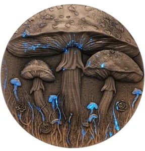 Magic Mushroom - 2oz .999 High Relief Silbermünze - 2000 Francs Kamerun 2025  - Bild 1 von 10