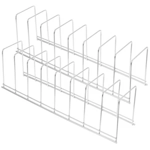 2 Pcs Bowl Rack Disc Cabinet Organizers for Dishes Holder Storage - Picture 1 of 12
