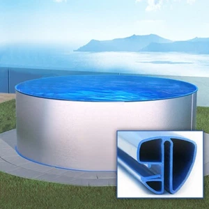 Rund Pool Ø 420 x 120 cm | Grund SET | Poolfolie blau 0,6 mm | Spezial Handlauf - Bild 1 von 3