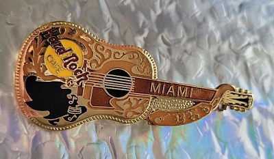 Hard Rock Cafe ® pin "MIAMI"  Gibvson Guitar  HR0091 - Image 1 of 4